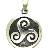 Pandantiv amuleta din argint Rob Ray Simboluri Mistice - Triskelion